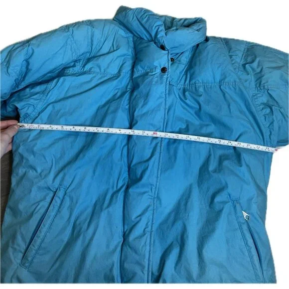 North Face Vintage 80s Down Feather Jacket Puffer Men’s Blue L - Picture 10 of 14